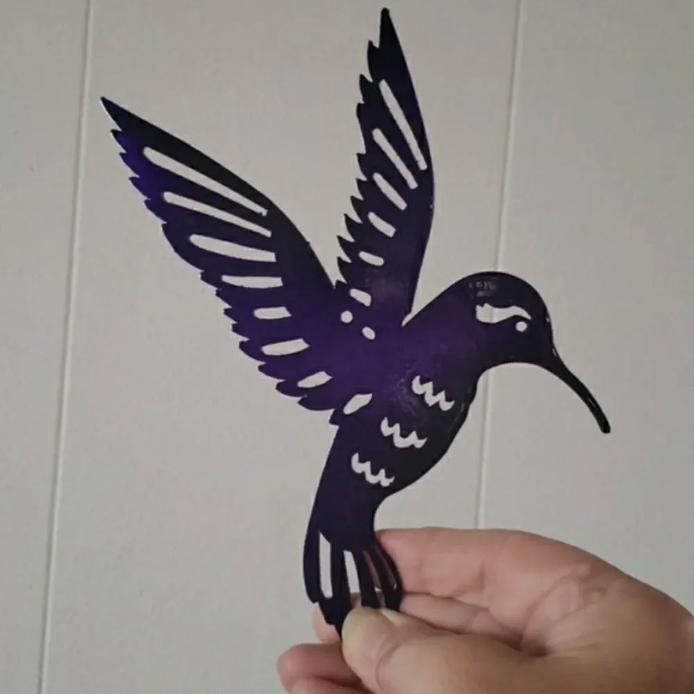 Metal Hummingbird Wall Decor - Picture 9 of 12